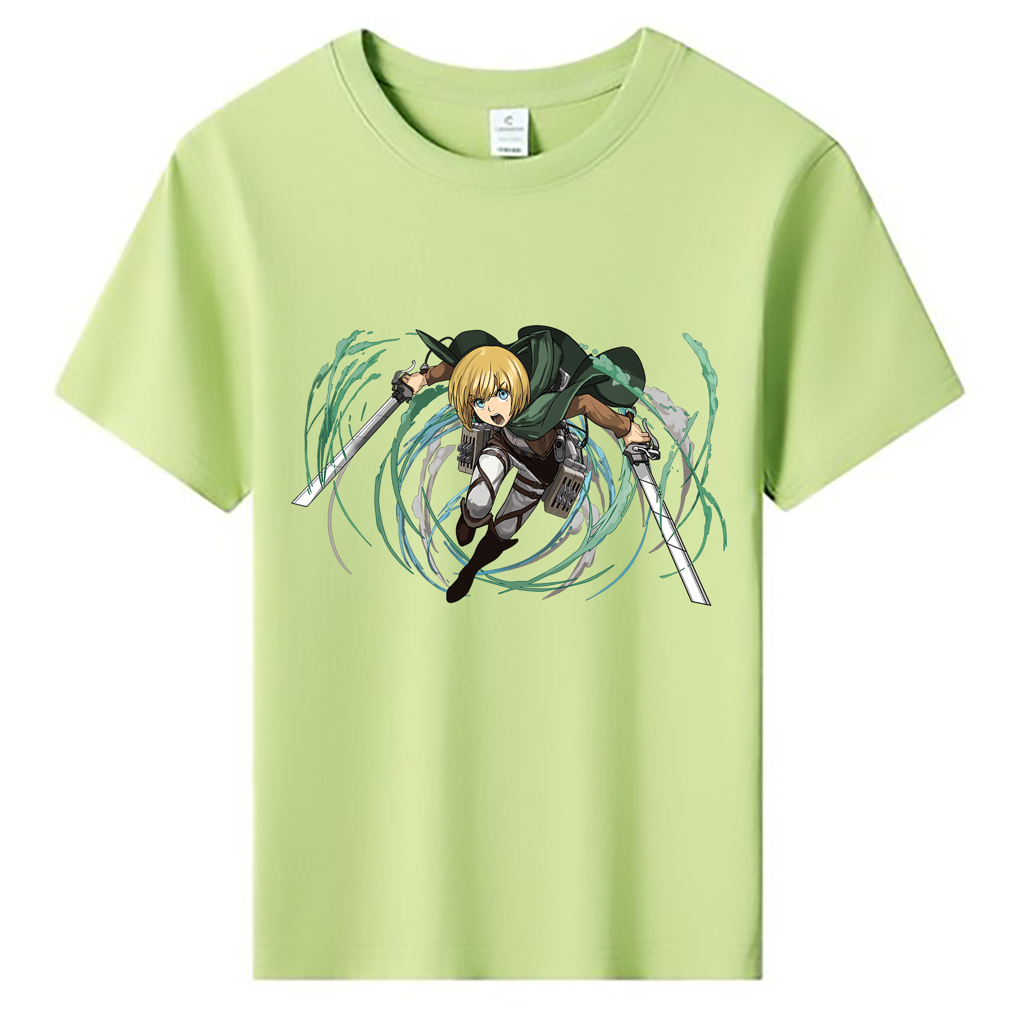 （画像用） 進撃の巨人 アルミン·アルレルト Attack on Titan Armin Arlert 綿100％キッズTシャツ（フロントプリント）